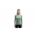 SENSOR MERINO DF dámské triko dl.rukáv zip basil green