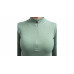 SENSOR MERINO DF dámské triko dl.rukáv zip basil green