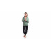 SENSOR MERINO DF dámské triko dl.rukáv zip basil green
