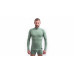 SENSOR MERINO DF pánské triko dl.rukáv zip basil green