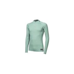 SENSOR MERINO DF pánské triko dl.rukáv zip basil green