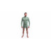 SENSOR MERINO DF pánské triko dl.rukáv zip basil green