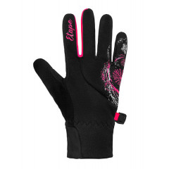 ETAPE dětské rukavice PUZZLE, černá/růžová