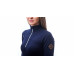 SENSOR MERINO UPPER dámská mikina krátký zip deep blue