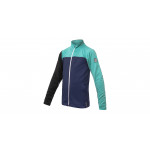 SENSOR COOLMAX THERMO dětská mikina celozip deep blue/sea green/černá