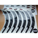 ZIPP Decal Set 808/Disc Black 700C Complete for One Tubular or Clincher