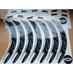 ZIPP Decal Set 808/Disc Black 700C Complete for One Tubular or Clincher