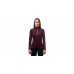 SENSOR MERINO UPPER dámská mikina krátký zip port red
