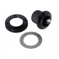 SRAM CRANK ARM BOLT KIT SELF-EXTRACTING M18/M30 DUB ALUMINUM - FORCE E1 - NO LOGO - BLACK STEAL