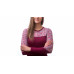 SENSOR MERINO IMPRESS dámské triko dl.rukáv lilla/pattern