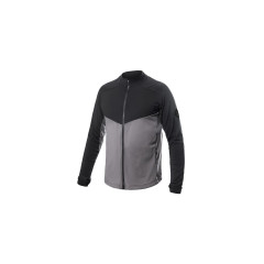 SENSOR COOLMAX THERMO pánská mikina celozip steel gray/černá