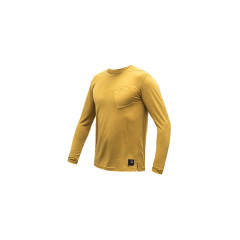SENSOR MERINO AIR traveller pánské triko dl.rukáv mustard