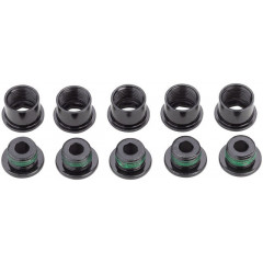 TRUVATIV CHAINRING BOLT KIT 5X2 M8.5X7 / M8.5X5 STEEL BLACK QTY 5