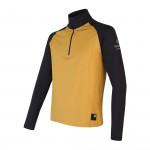 SENSOR COOLMAX THERMO pánská mikina zip mustard/černá
