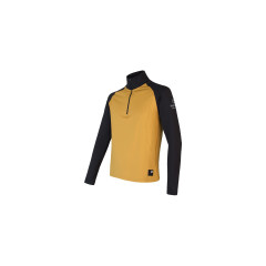 SENSOR COOLMAX THERMO pánská mikina zip mustard/černá