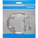 SHIMANO PŘEVODNÍK DEORE M532 36ZUBŮ 3x9 STŘÍBRNÝ