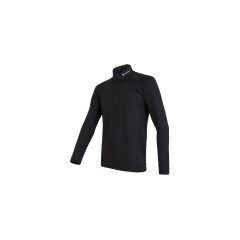 SENSOR COOLMAX THERMO pánské triko dl.rukáv zip černá