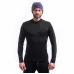 SENSOR MERINO EXTREME UP pánská mikina dl.rukáv černá
