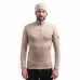 SENSOR MERINO EXTREME UP pánská mikina dl.rukáv zip almond beige