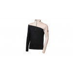 SENSOR MERINO EXTREME UP pánská mikina dl.rukáv zip černá/almond beige