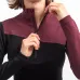 SENSOR MERINO EXTREME UP dámská mikina dl.rukáv zip černá/port red