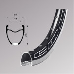 REMERX ráfek EDDY 622 road/cross/gravel 32 děr černý