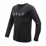 SENSOR MERINO BLEND ELEMENTS pánské triko dl.rukáv černá