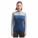 SENSOR MERINO BOLD dámské triko dl.rukáv zip cool blue/cool gray