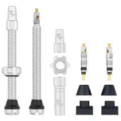 WOLF TOOTH ventilky Tubeless Valve Stem Kit 60mm Raw Silver