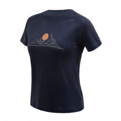 SENSOR MERINO BLEND MOON dámské triko kr.rukáv deep blue