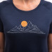 SENSOR MERINO BLEND MOON dámské triko kr.rukáv deep blue