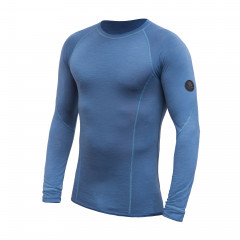 SENSOR MERINO AIR pánské triko dl.rukáv riviera blue