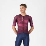 CASTELLI pánský dres Climber’s A/C, deep bordeaux/white