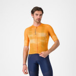 CASTELLI pánský dres Climber’s A/C, vivid orange/smoky gray