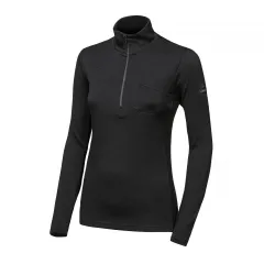 SENSOR MERINO EXTREME UP dámská mikina dl.rukáv zip černá