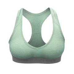 SENSOR MERINO DF dámská podprsenka basil green