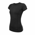 SENSOR MERINO AIR dámské triko kr.rukáv černá