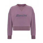 SANTINI Krátká dámská mikina Brand Pink