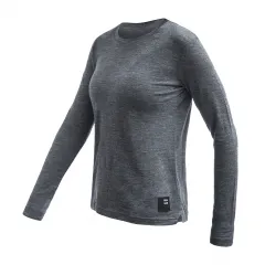 SENSOR MERINO LITE dámské triko dl.rukáv anthracite gray