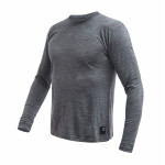 SENSOR MERINO LITE pánské triko dl.rukáv anthracite gray