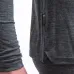SENSOR MERINO LITE pánské triko dl.rukáv anthracite gray