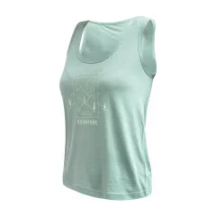 SENSOR MERINO AIR SAY YES dámské triko bez rukávu basil green