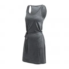 SENSOR MERINO LITE šaty bez rukávu anthracite gray
