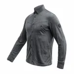 SENSOR MERINO LITE unisex košile dl.rukáv anthracite gray