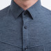 SENSOR MERINO LITE unisex košile dl.rukáv mottled blue