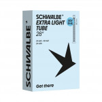 SCHWALBE duše 28" SCV15 extra light EL 23/28-622/630 ventilek 80mm černý