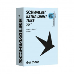 SCHWALBE duše 28" SCV15 EL extra light 23/28-622/630 ventilek 60mm černý