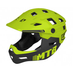 ETAPE dětská cyklistická sjezdová přilba SCUDO, limeta/černá mat