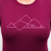 SENSOR COOLMAX TECH GEO MOUNTAINS dámské triko kr.rukáv lilla