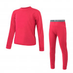 SENSOR MERINO AIR SET dětský triko dl.rukáv + spodky magenta